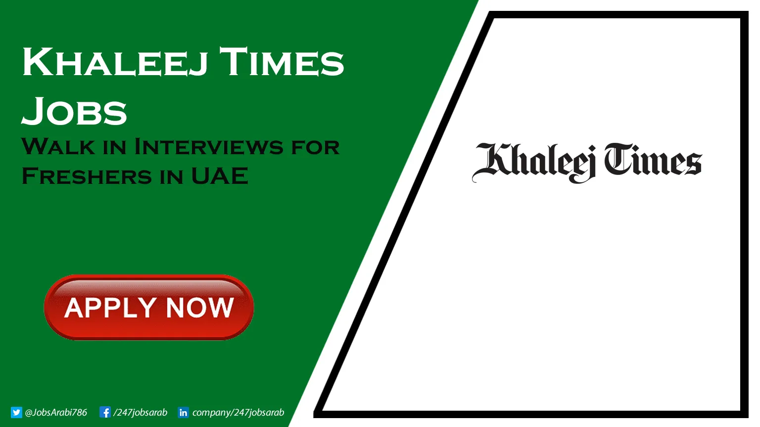 Khaleej Times Jobs in UAE Apply Online