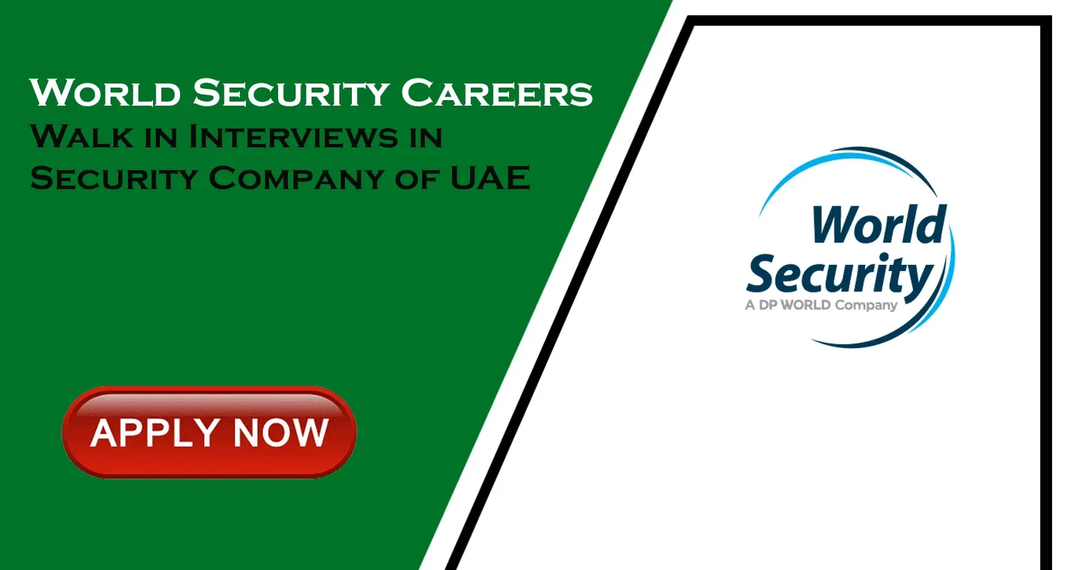 World Security Careers Dubai