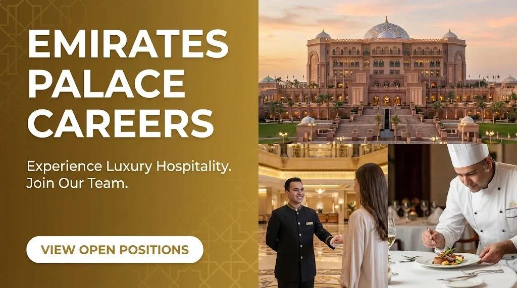 Emirates Palace Careers For Freshers
