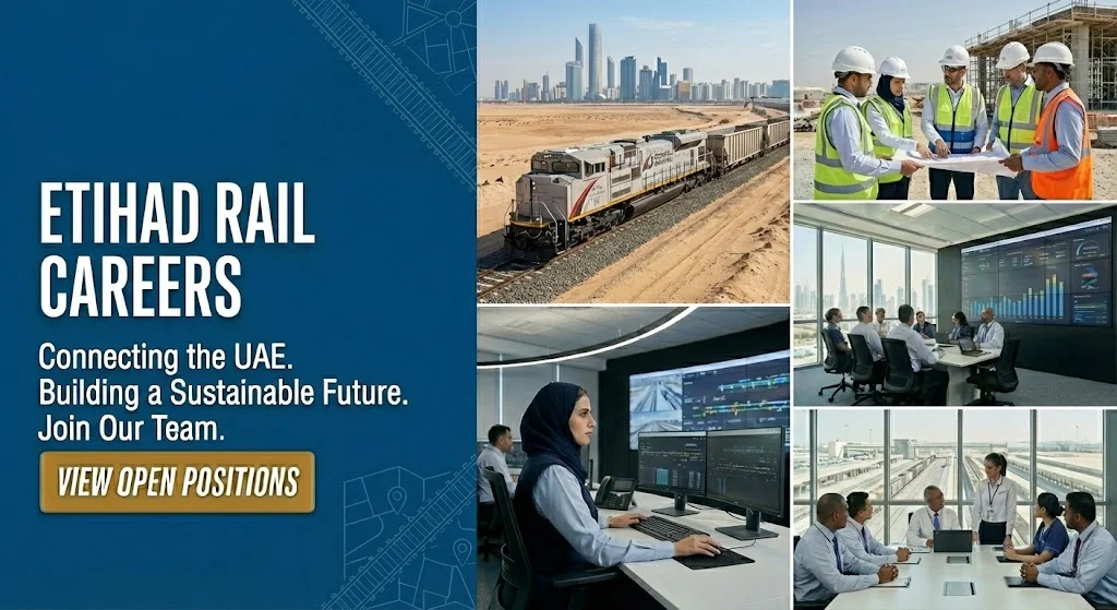 Etihad Rail Careers in Dubai & Across UAE