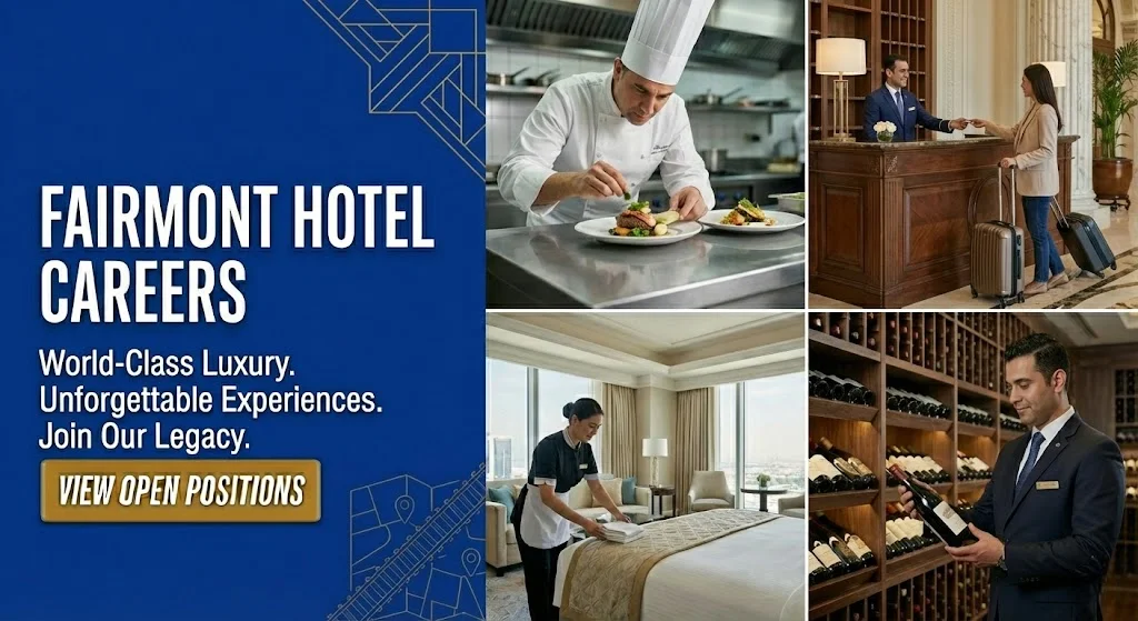 Fairmont Hotel Careers Apply For Online Recruitment