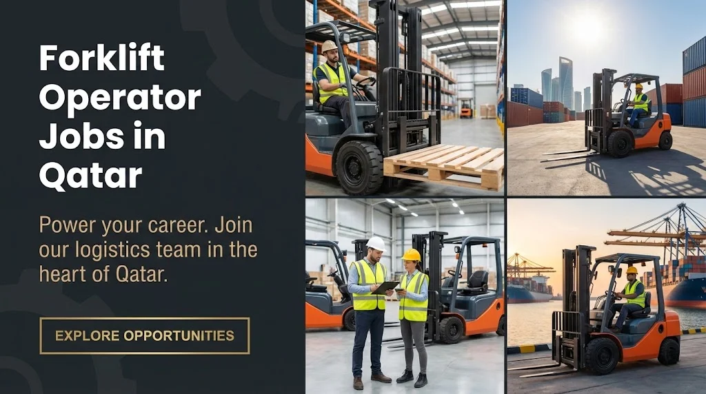 Free Visa Forklift Operator jobs in Qatar