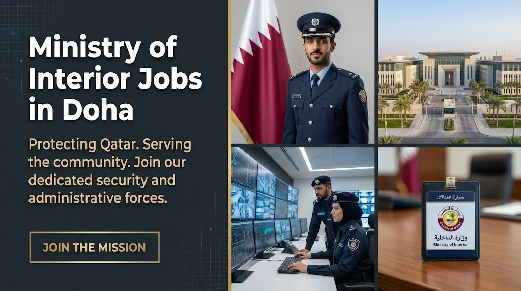 Urgent Jobs at Ministry of Interior Qatar