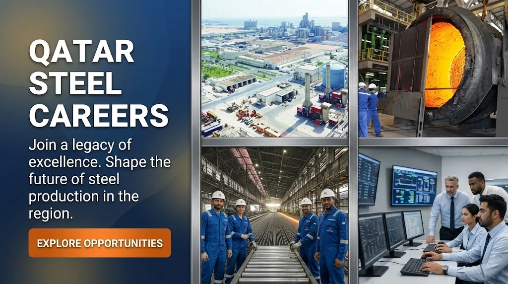 Qatar Steel Company Job Vacancies for Freshers