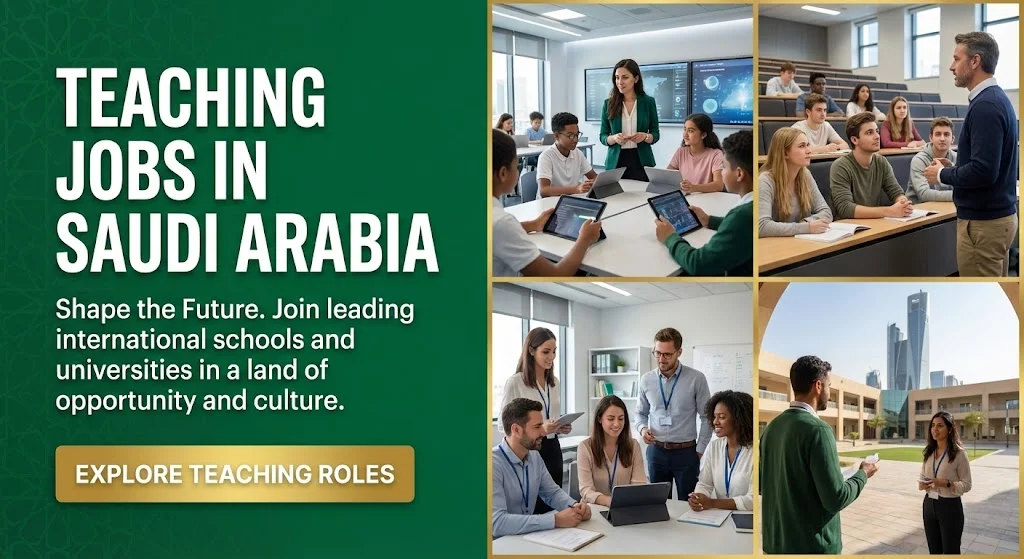 Teaching Jobs in Saudi Arabia With Visa Sponsorship