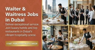 Waiter Jobs in Dubai With Accommodation