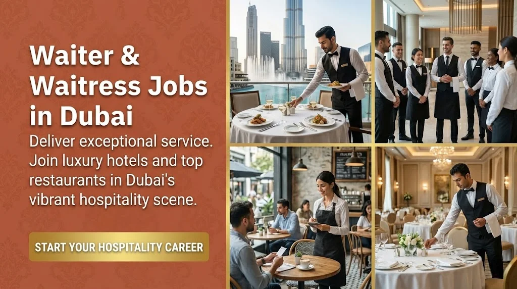 Waiter Jobs in Dubai With Accommodation Waiter Jobs in Dubai With Accommodation
